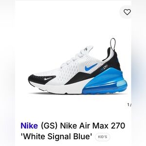 Nike Air Max 270 'White Signal Blue' sneakers